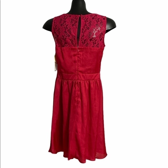 Dresses 3 for $50 
NWT Red Lace Yoke Lauren Conrad Lined Dress, Size 4 - Picture 2 of 5